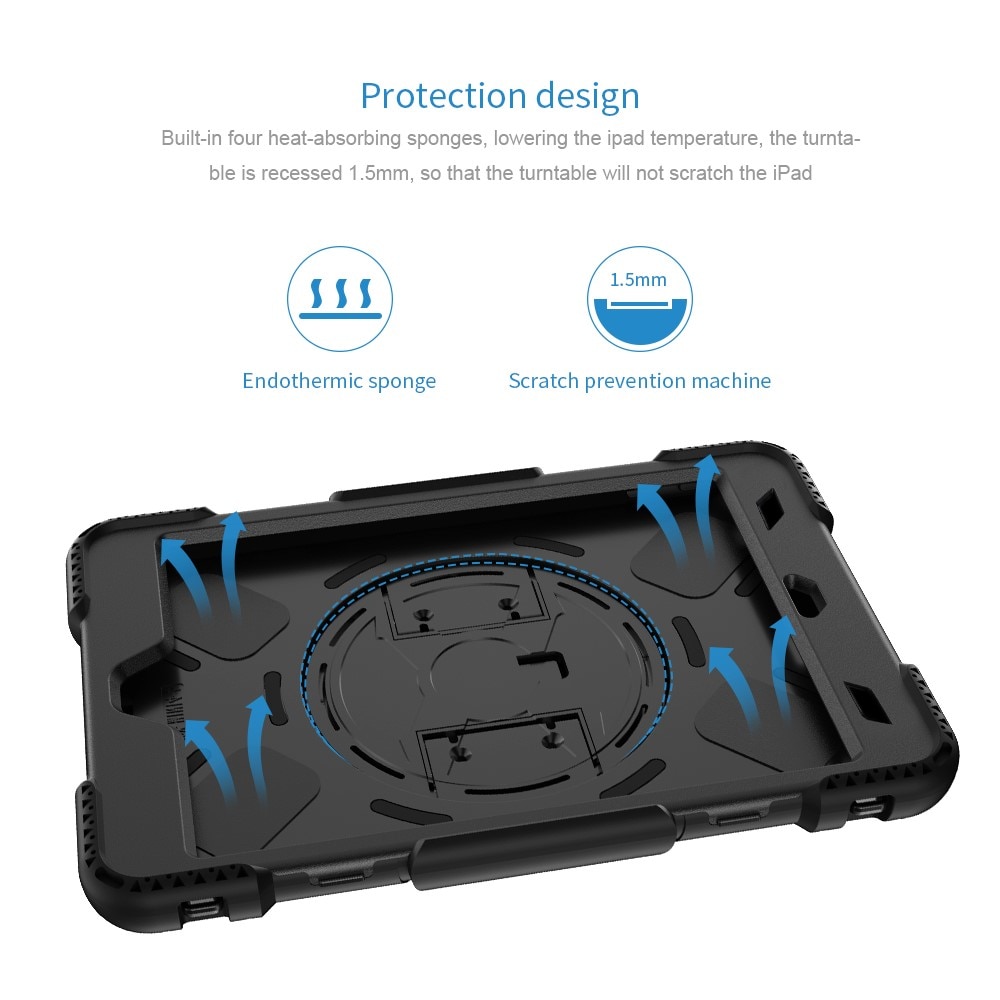 Støtsikker Hybriddeksel iPad Air 2 9.7 (2014) svart