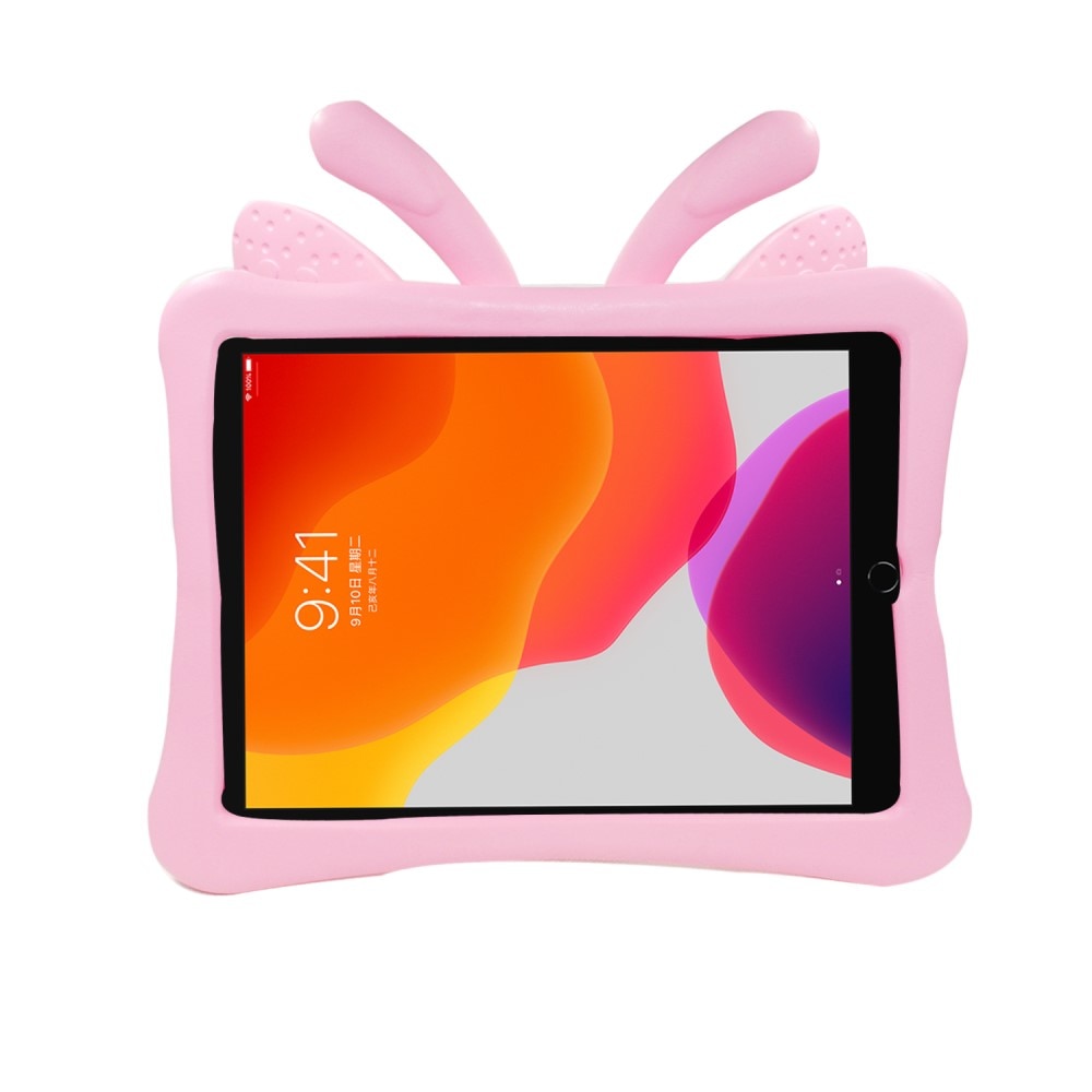 Barnedeksel sommerfugl iPad 10.2 7th Gen (2019) rosa