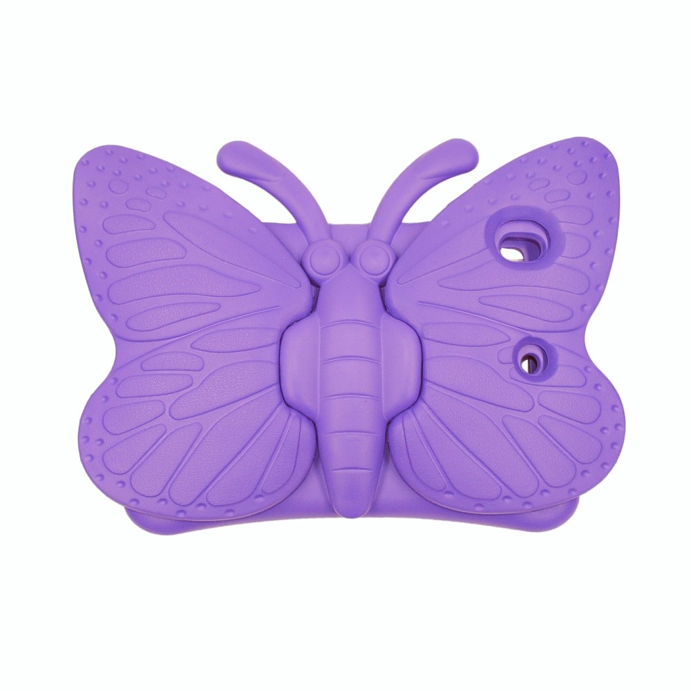 Barnedeksel sommerfugl iPad 10.2 9th Gen (2021) lilla