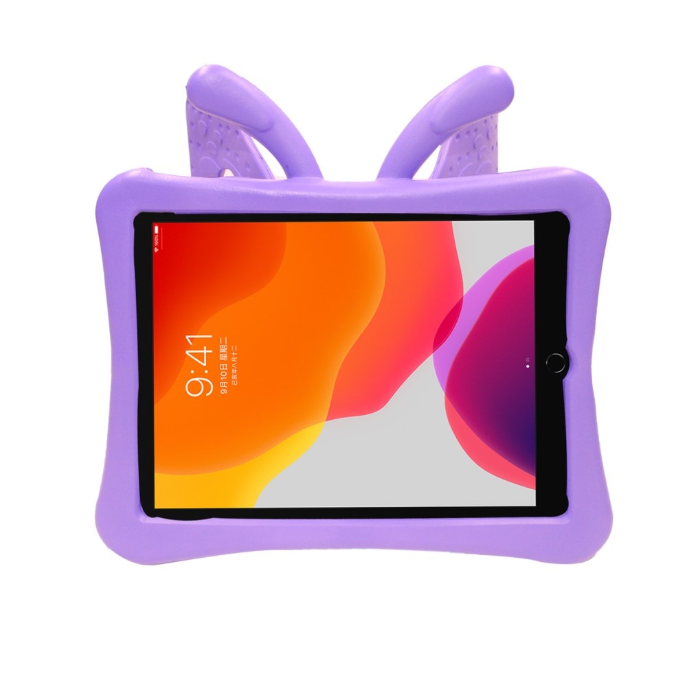 Barnedeksel sommerfugl iPad 10.2 7th Gen (2019) lilla