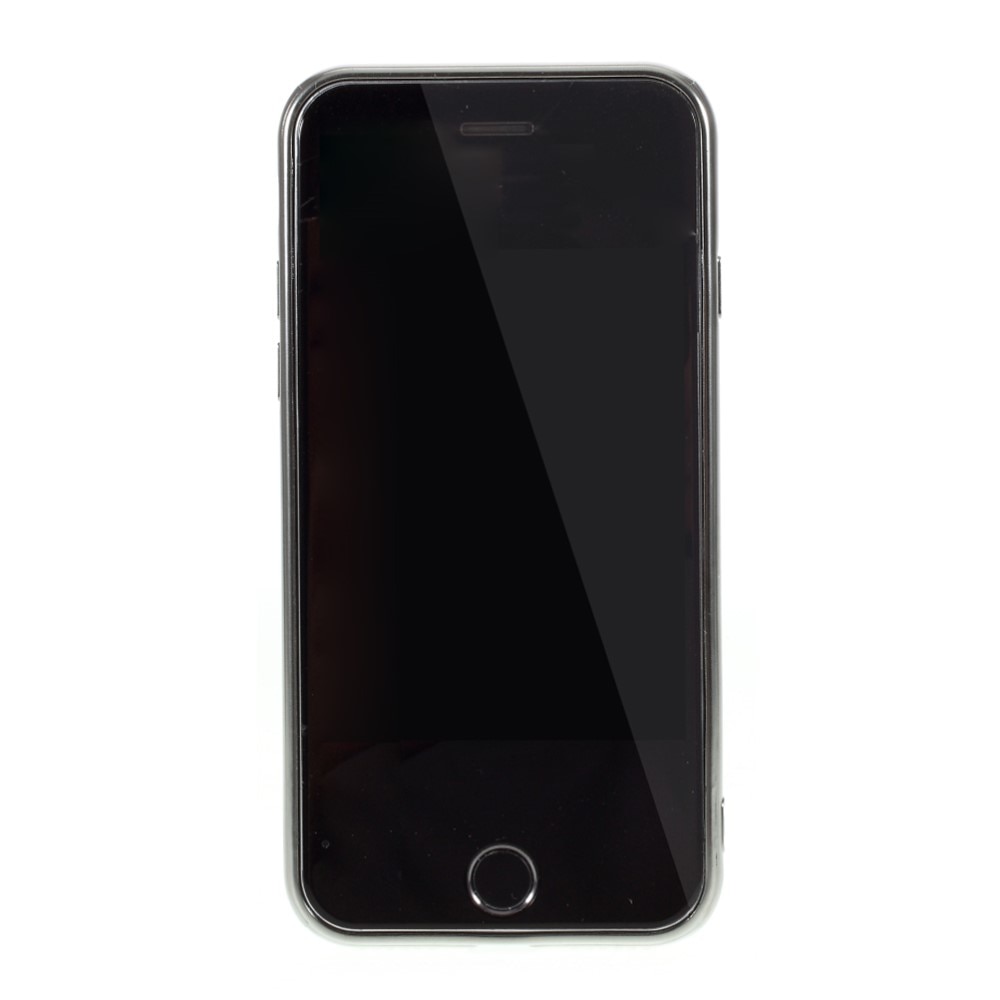 Glitterdeksel iPhone SE (2022) sølv