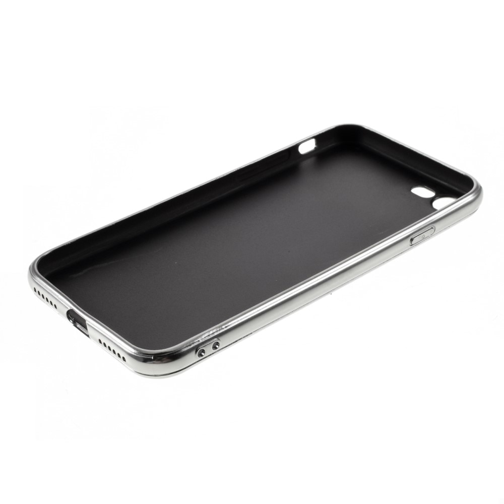 Glitterdeksel iPhone 8 sølv