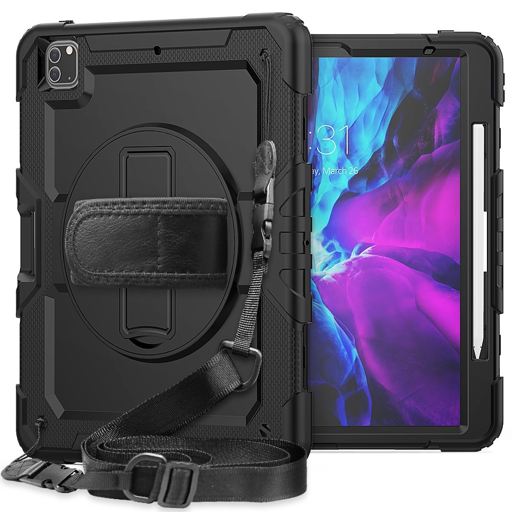 Støtsikker Full Protection Hybriddeksel iPad Pro 12.9 5th Gen (2021) svart