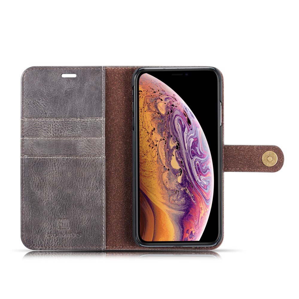 Magnet Wallet iPhone Xs Max Brown