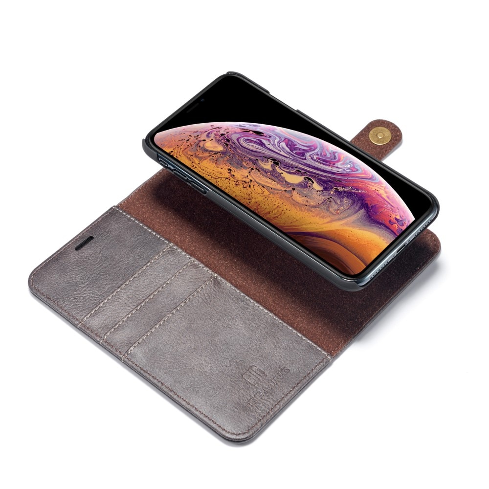 Magnet Wallet iPhone Xs Max Brown
