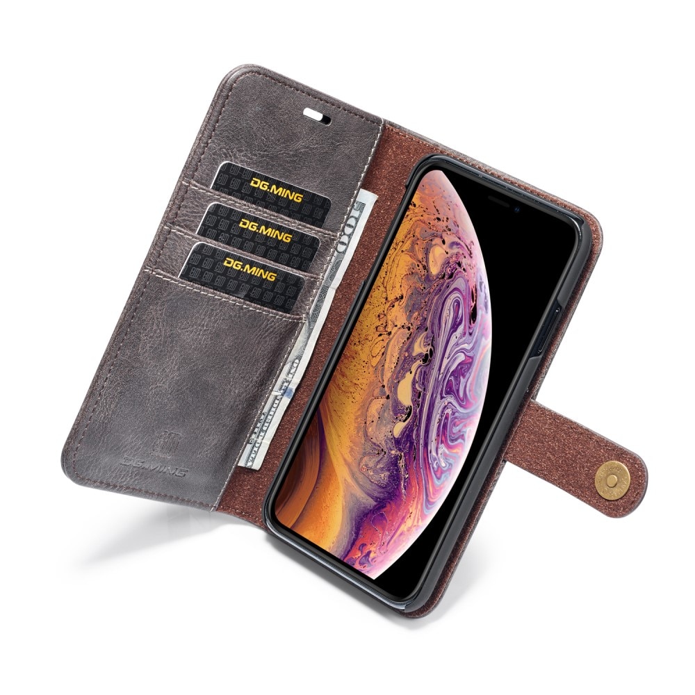 Magnet Wallet iPhone Xs Max Brown