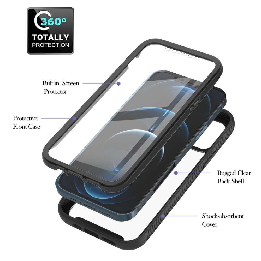 Full Protection Case iPhone 12 Pro Max Svart