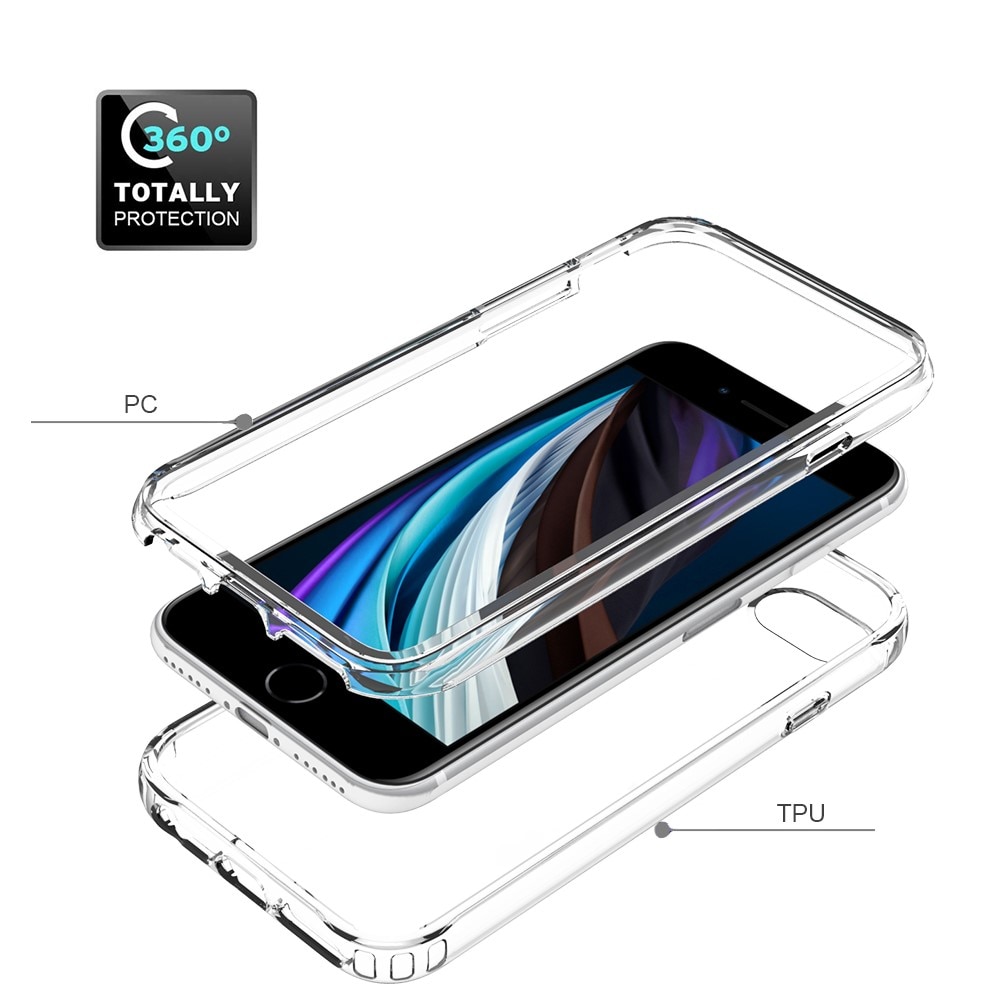 Full Cover Deksel iPhone SE (2022) gjennomsiktig