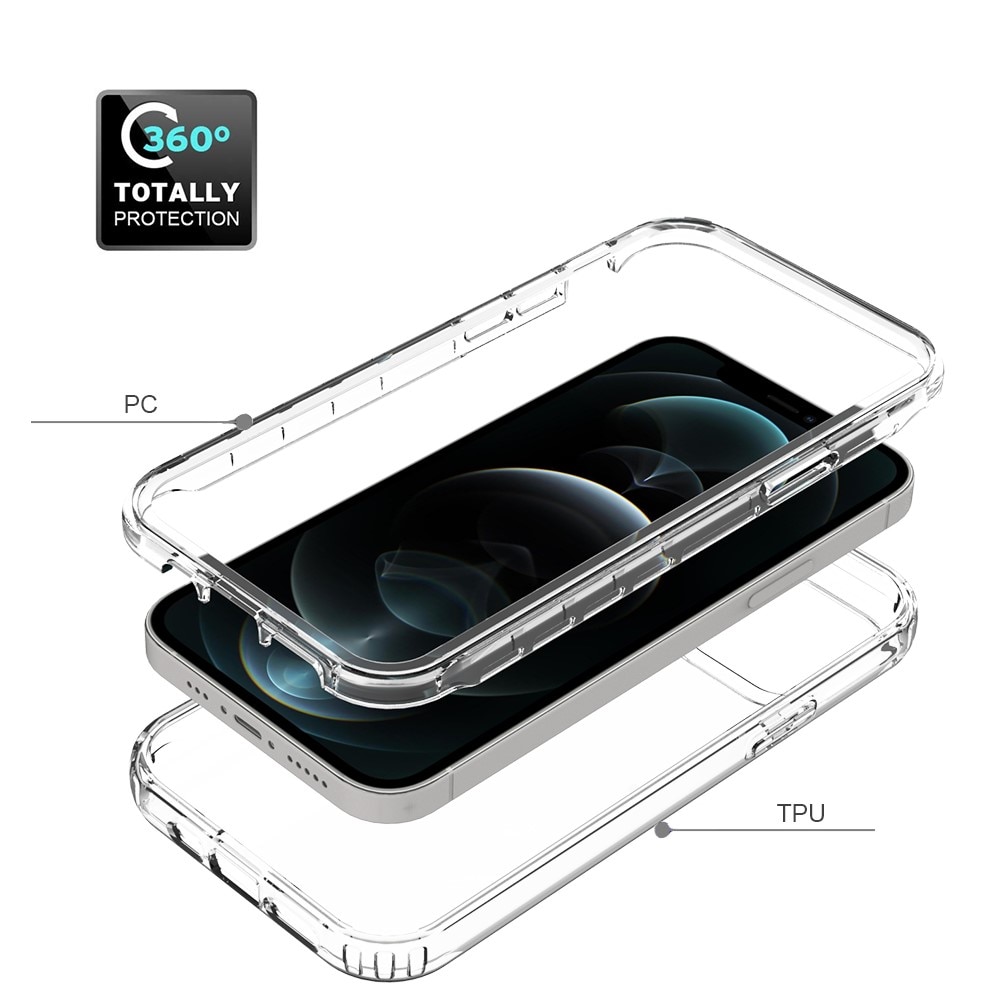 Full Cover Deksel iPhone 12/12 Pro gjennomsiktig