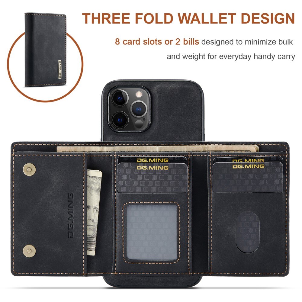 Magnetic Card Slot Case iPhone 12 Pro Max Svart