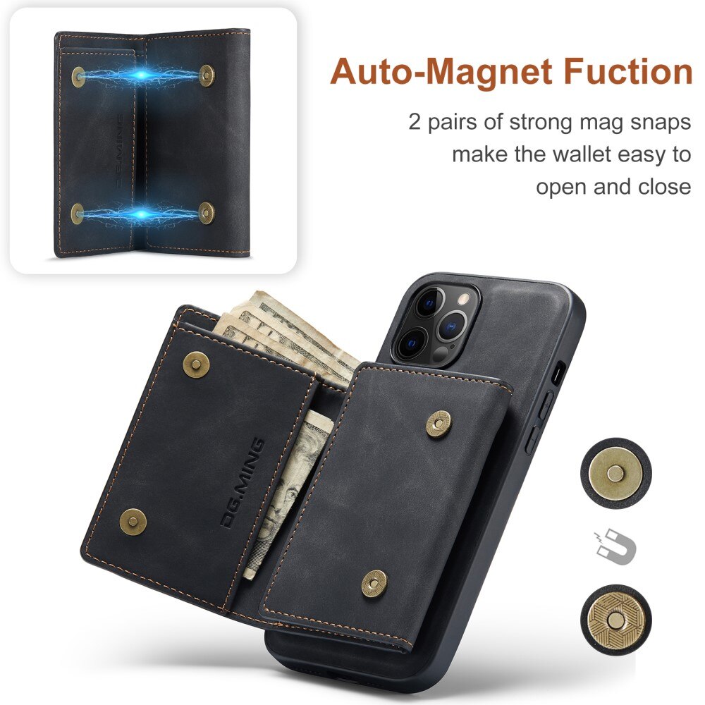 Magnetic Card Slot Case iPhone 12 Pro Max Svart