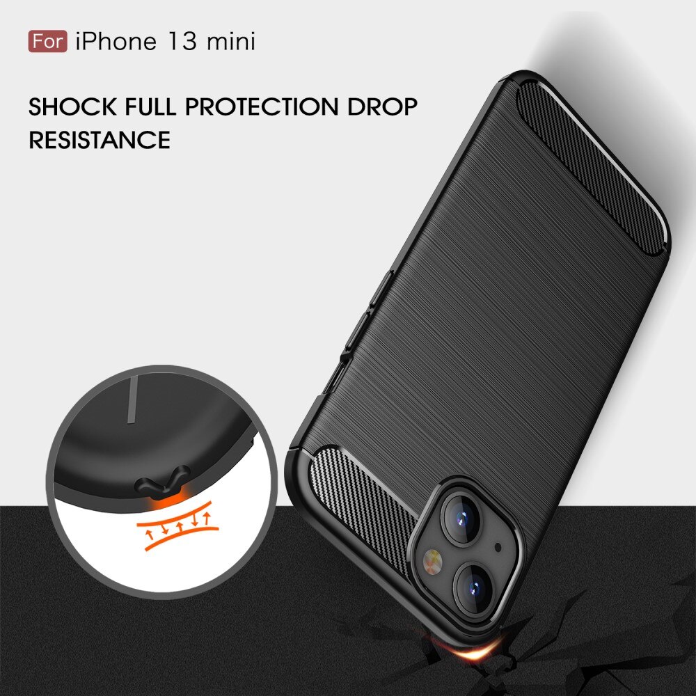 Apple iPhone 13 Mini Deksel TPU Brushed Svart