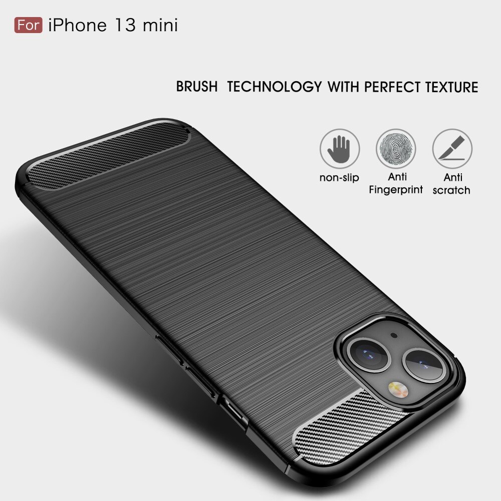 Apple iPhone 13 Mini Deksel TPU Brushed Svart
