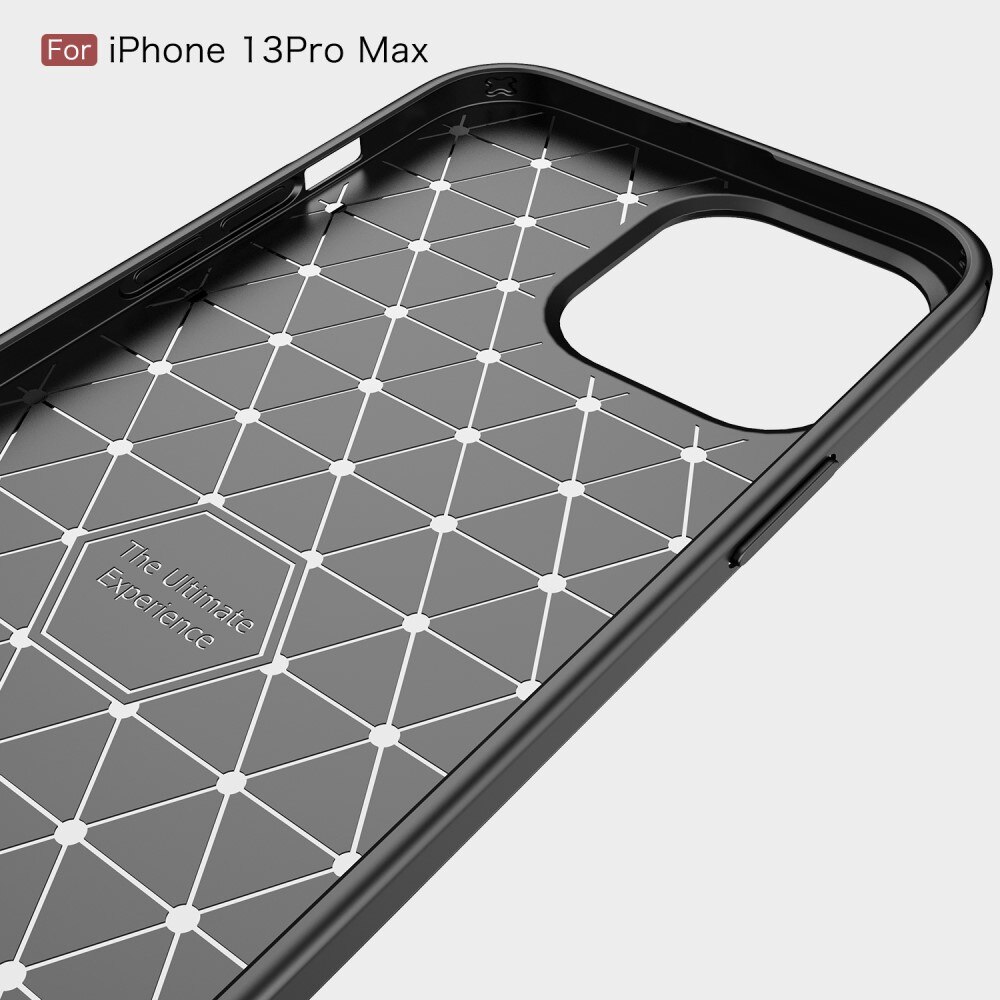 Apple iPhone 13 Pro Max Deksel TPU Brushed Svart