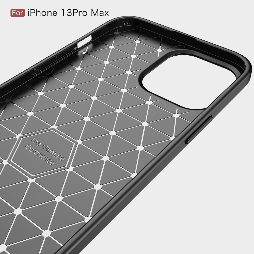 Brushed TPU Deksel iPhone 13 Pro Max Black