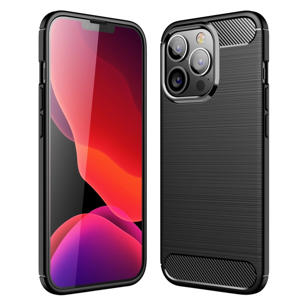 iPhone 13 Pro Deksel TPU Brushed Svart