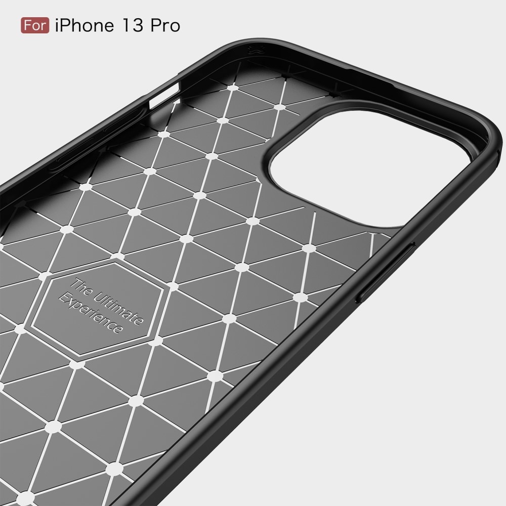 Brushed TPU Deksel iPhone 13 Pro Black