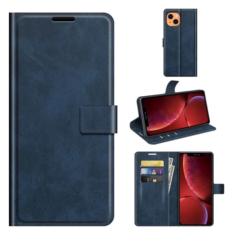 Leather Wallet iPhone 13 Blue