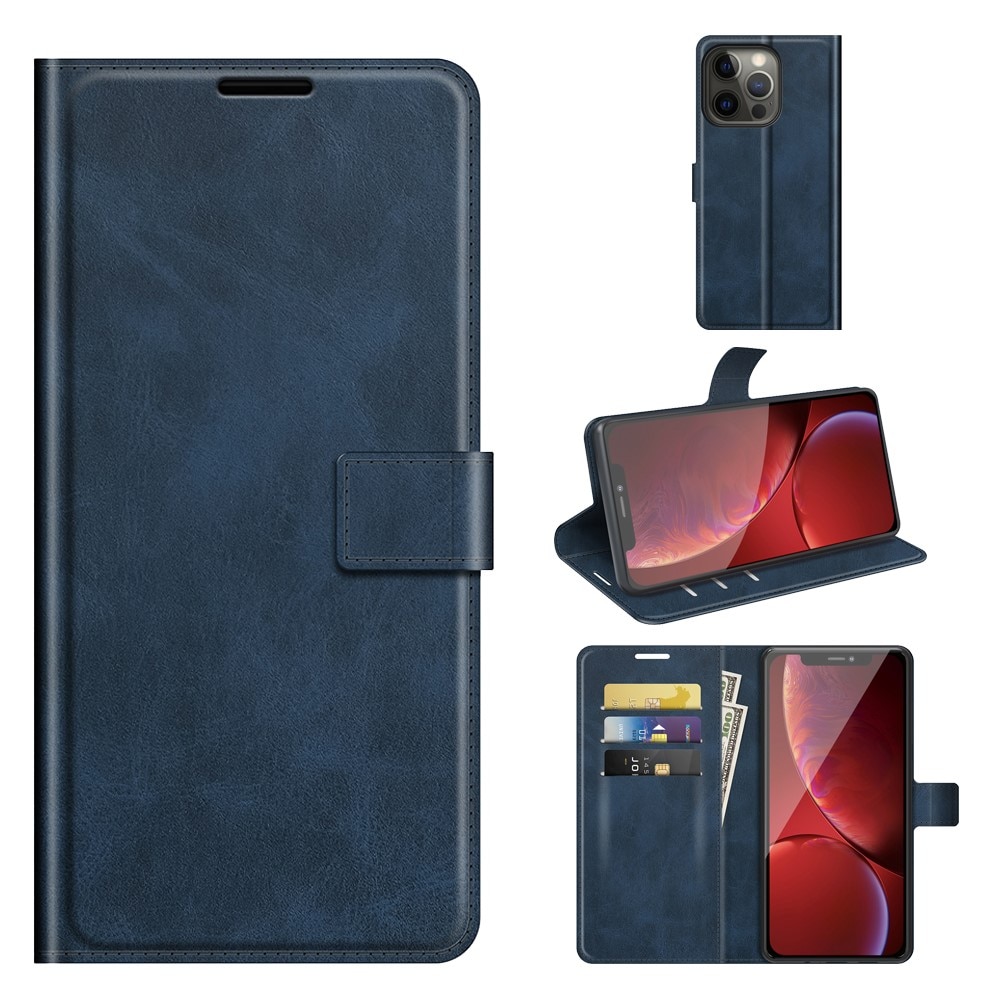 Leather Wallet iPhone 13 Pro Max Blue