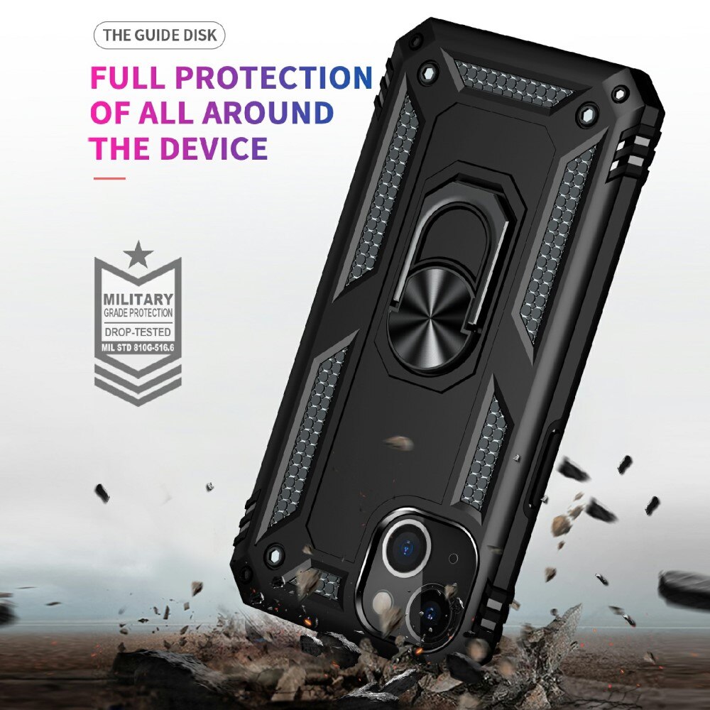 Hybriddeksel Tech Ring iPhone 13 svart