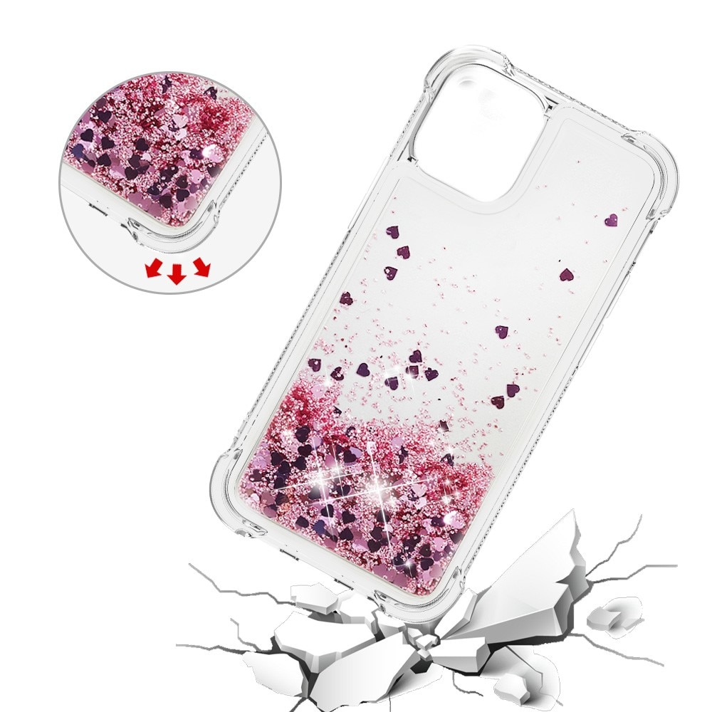 Glitter Powder TPU Case iPhone 13 Mini rosegull