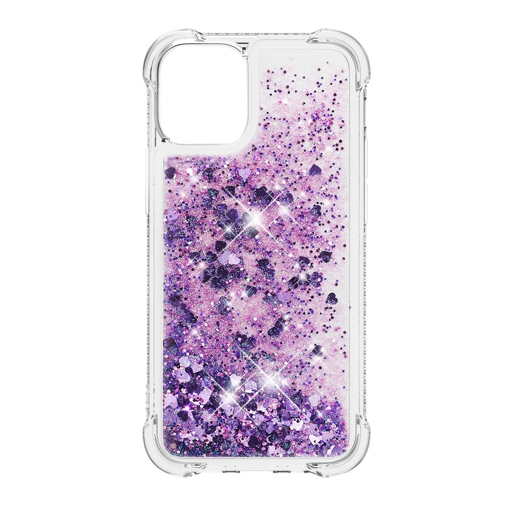 Glitter Powder TPU Case iPhone 13 Mini lilla