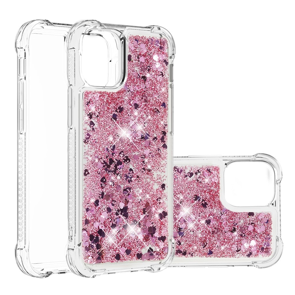 Glitter Powder TPU Case iPhone 13 rosegull
