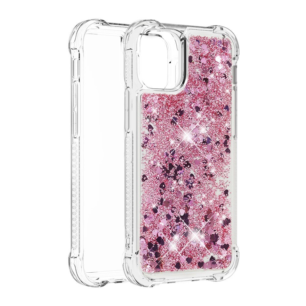 Glitter Powder TPU Case iPhone 13 rosegull