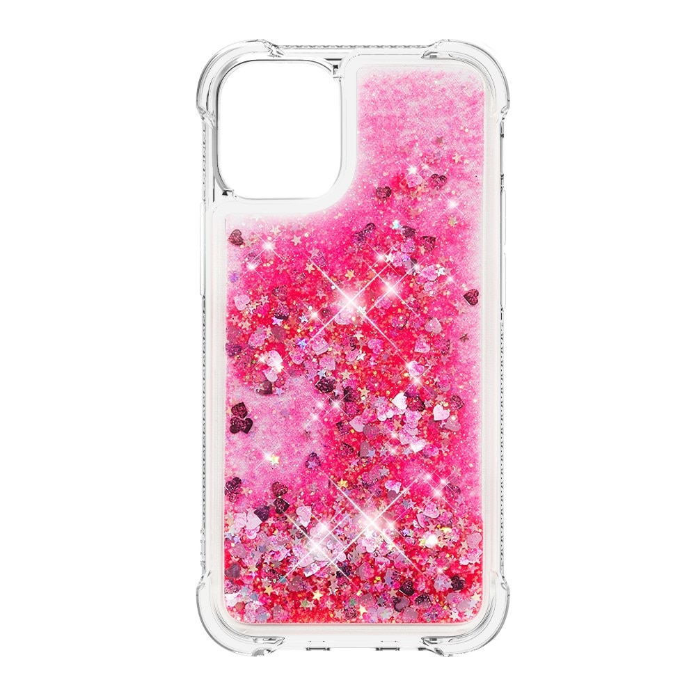 Glitter Powder TPU Case iPhone 13 rosa