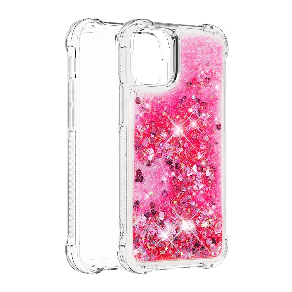 Glitter Powder TPU Case iPhone 13 rosa