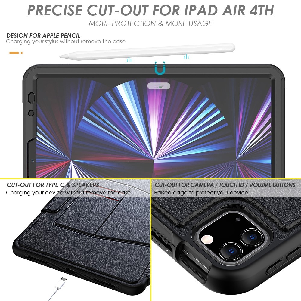 Etui Kortholder iPad Air 10.9 4th Gen (2020) svart