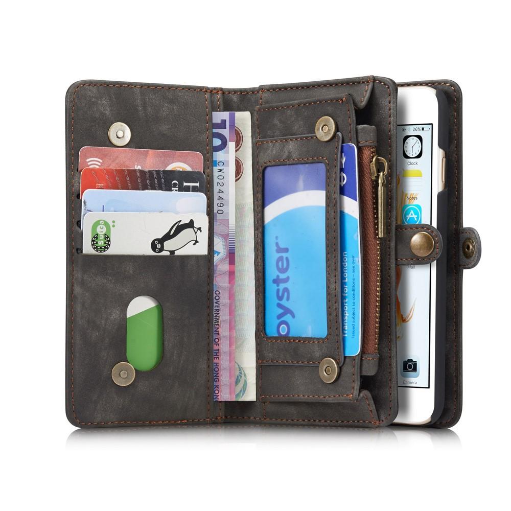 Multi-slot Lommeboksetui iPhone 6 Plus/6S Plus Grå