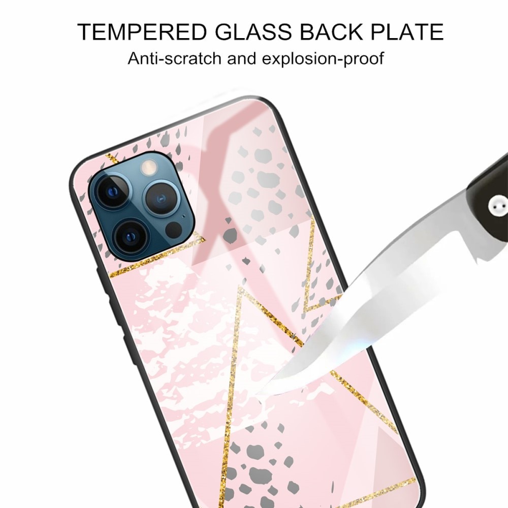 Herdet Glass Deksel Apple iPhone 13 Pro leopard rosa