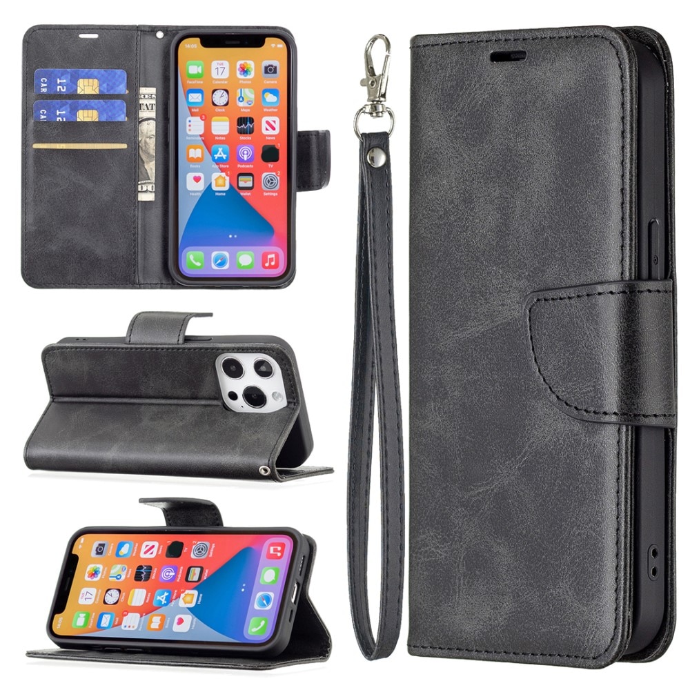 Mobilveske iPhone 13/13 Pro svart