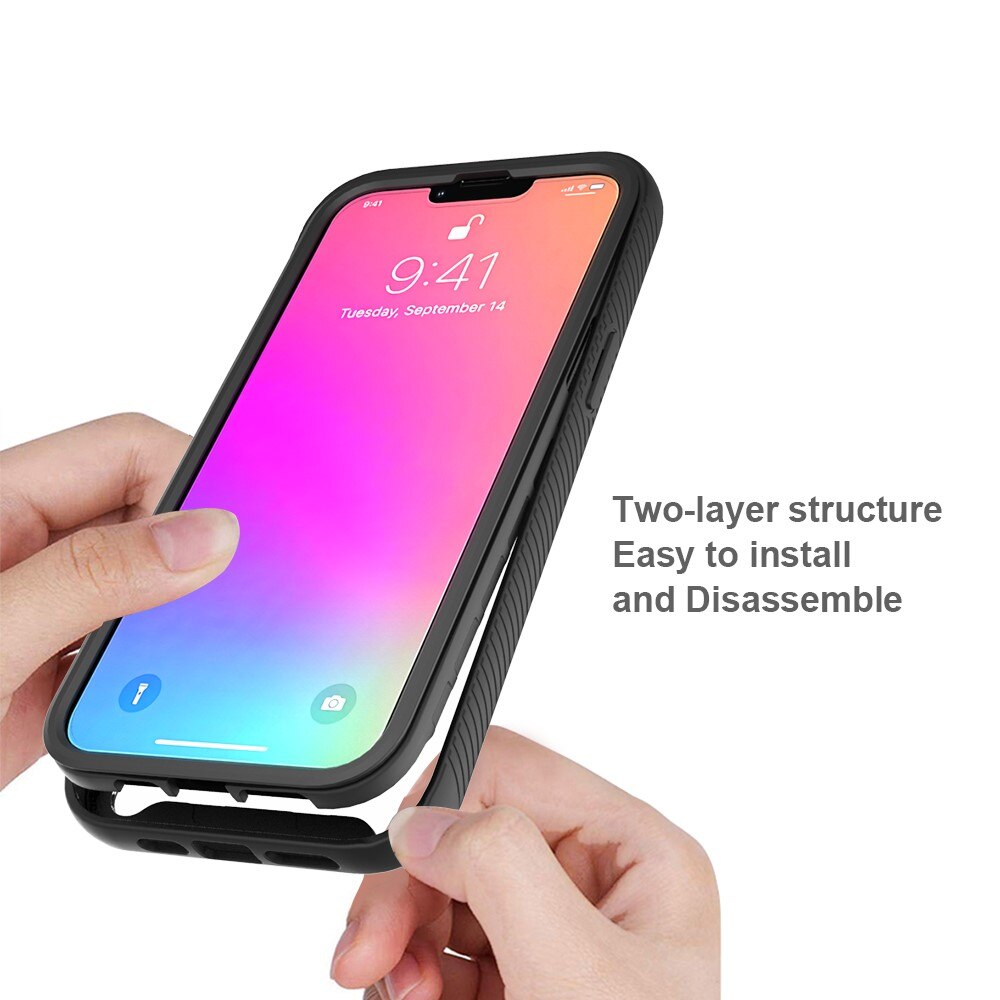 Full Cover Deksel Apple iPhone 13 Pro Max Svart
