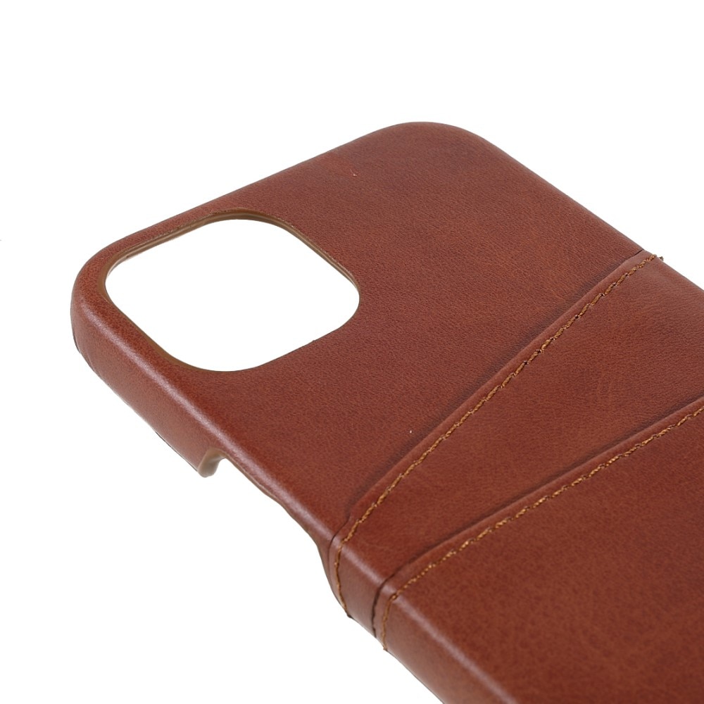 Card Slots Case Apple iPhone 13 Mini brun