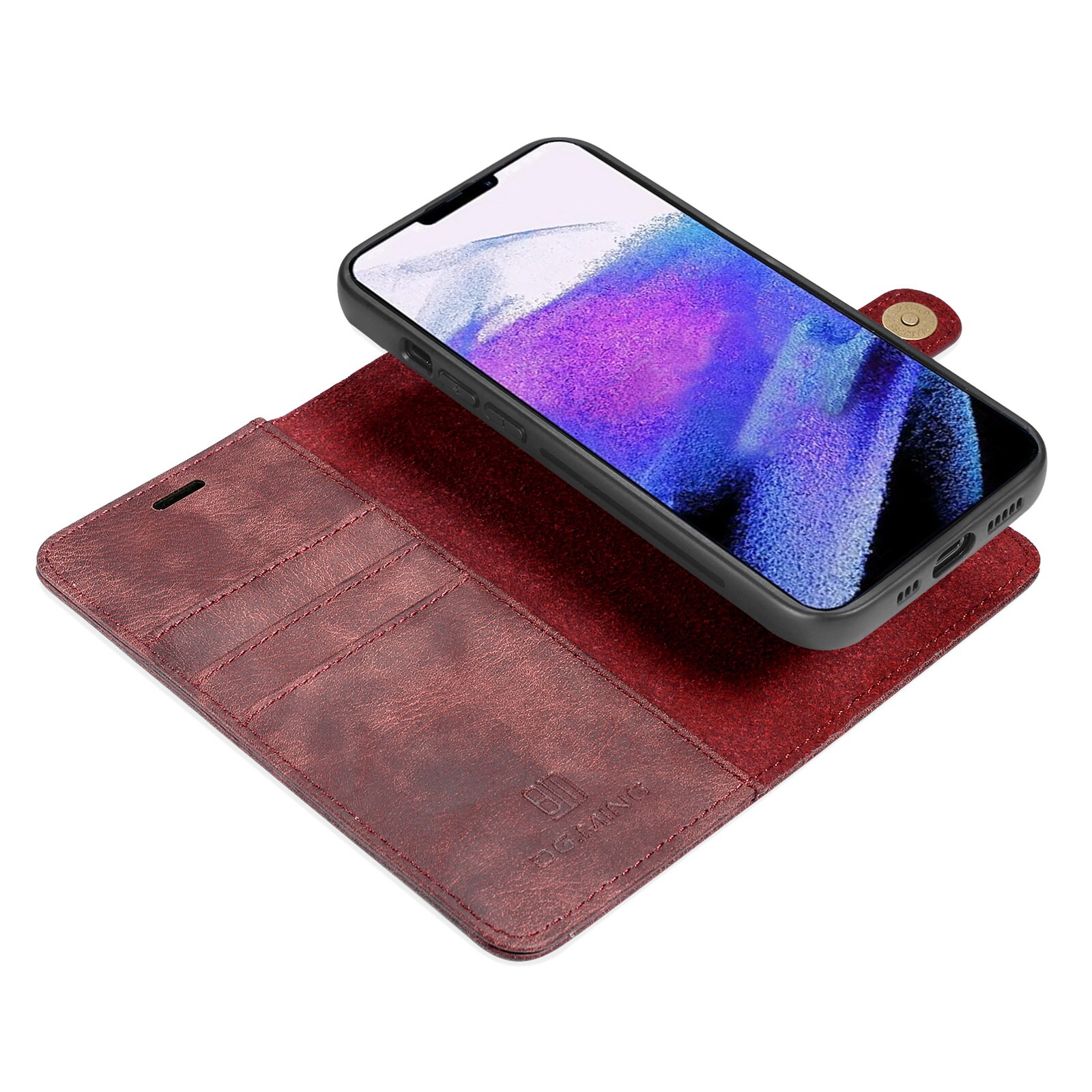 Magnet Wallet iPhone 13 Pro Max Rød