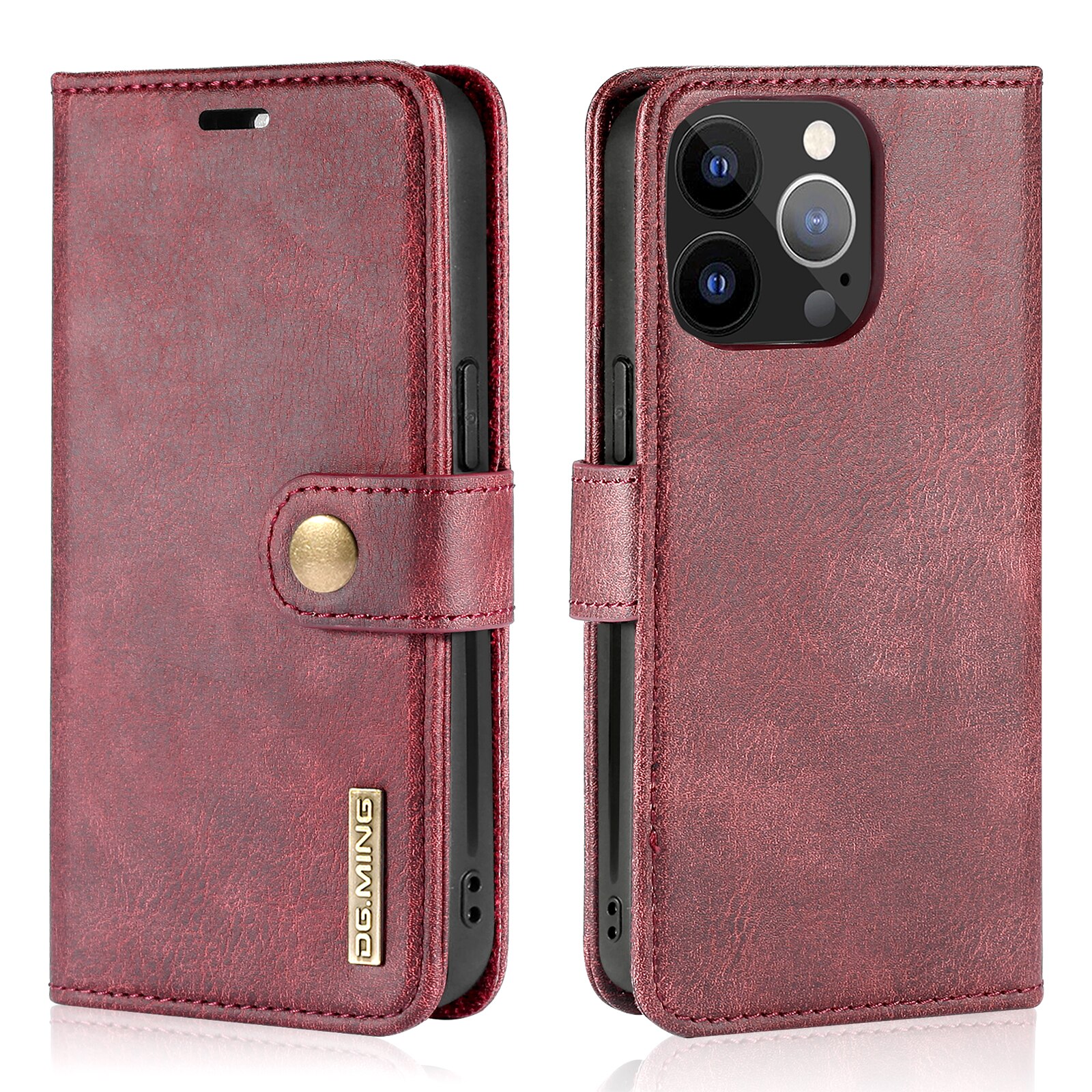 Magnet Wallet iPhone 13 Pro Max Rød