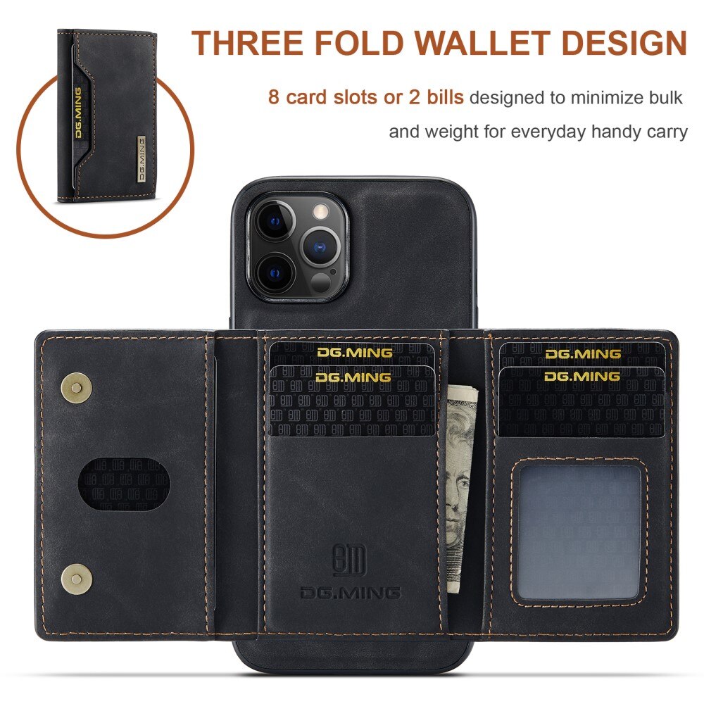 Magnetic Card Slot Case iPhone 13 Pro Max Svart