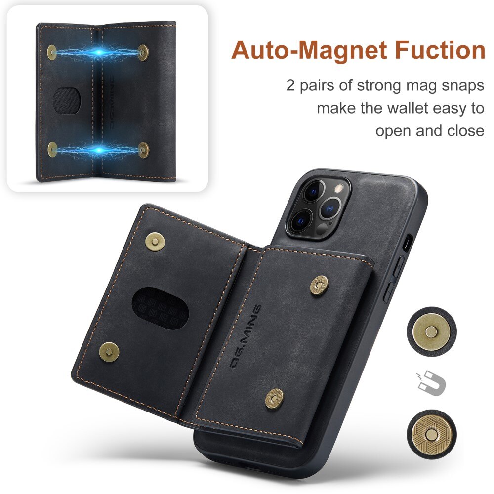 Magnetic Card Slot Case iPhone 13 Pro Max Svart