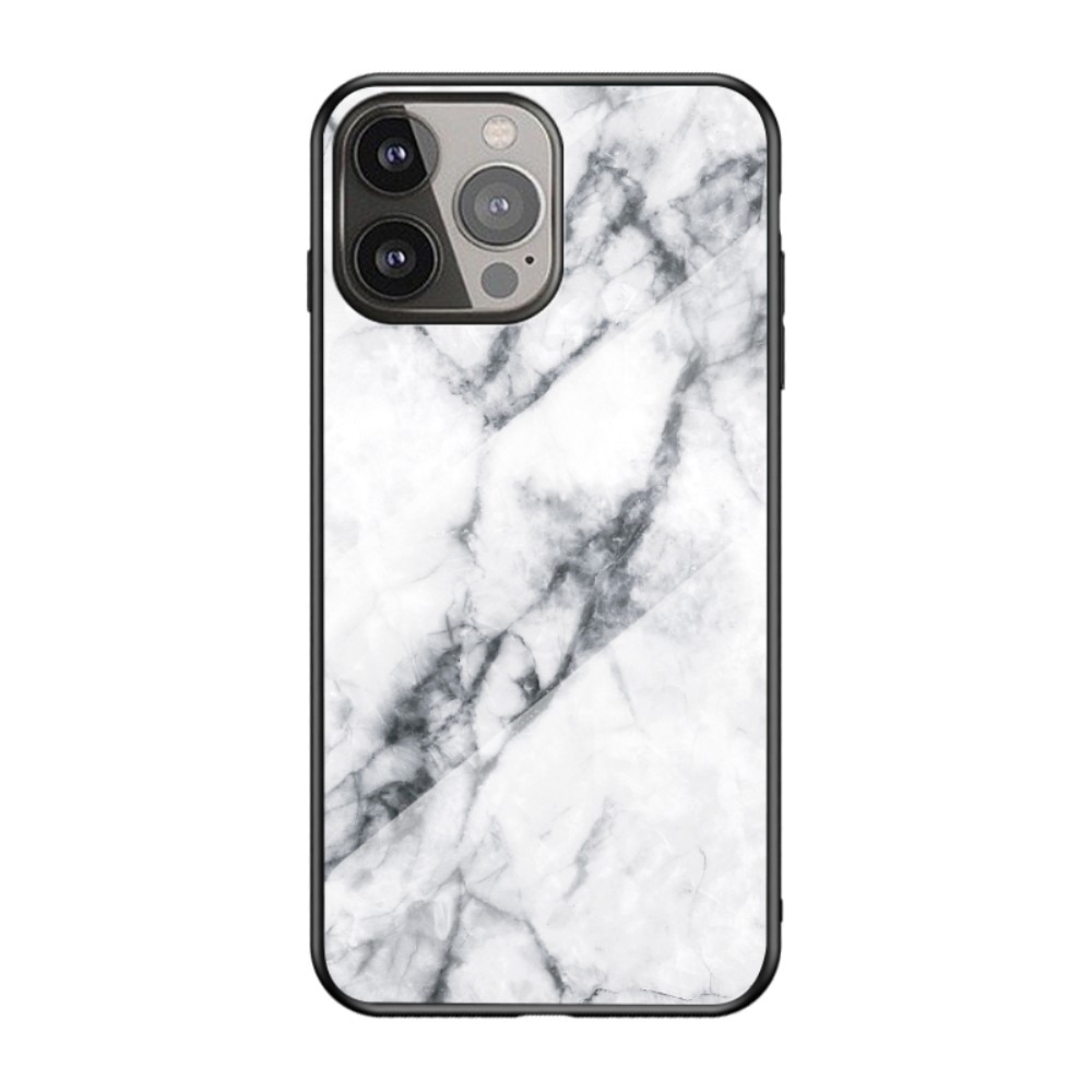 Herdet Glass Deksel Apple iPhone 13 Pro hvit marmor
