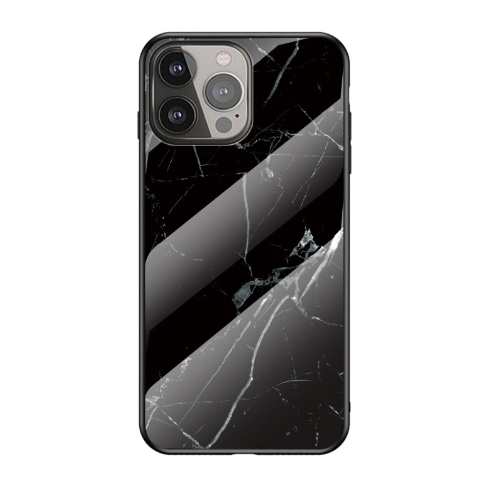 Herdet Glass Deksel Apple iPhone 13 Pro Max svart marmor