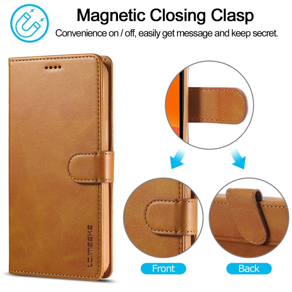 Lommebokdeksel iPhone 13 Pro Max cognac