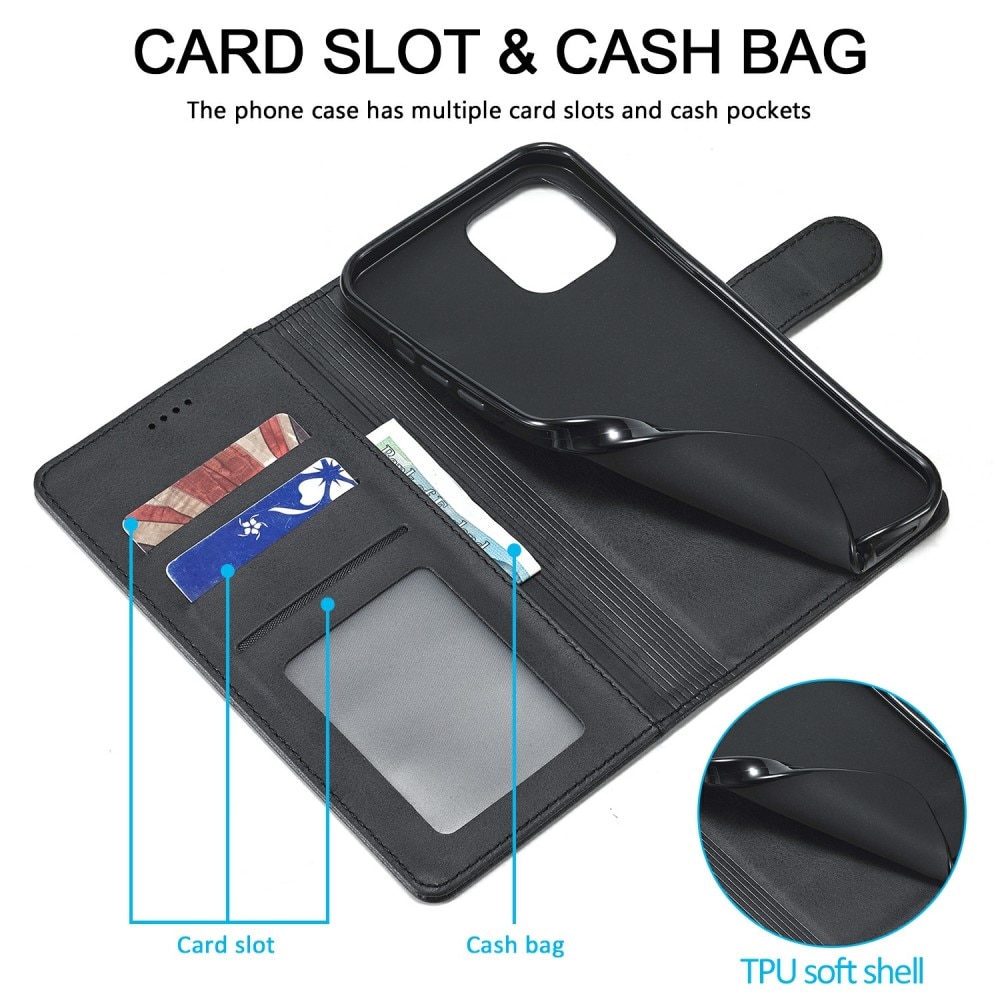 Lommebokdeksel iPhone 13 Pro Max svart