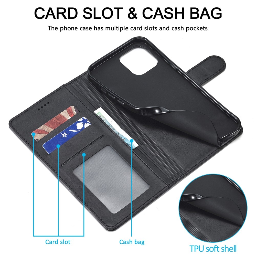 Lommebokdeksel iPhone 13 Pro svart