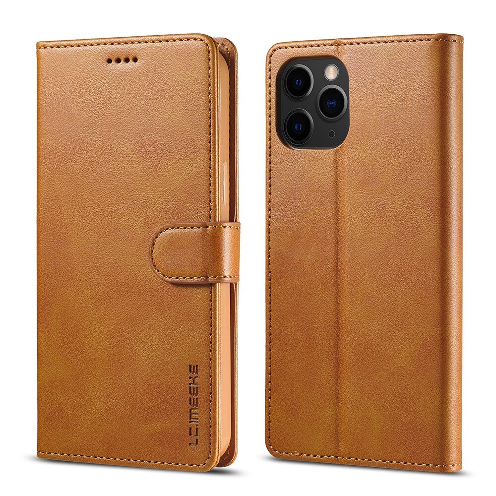 Lommebokdeksel iPhone 13 Pro cognac