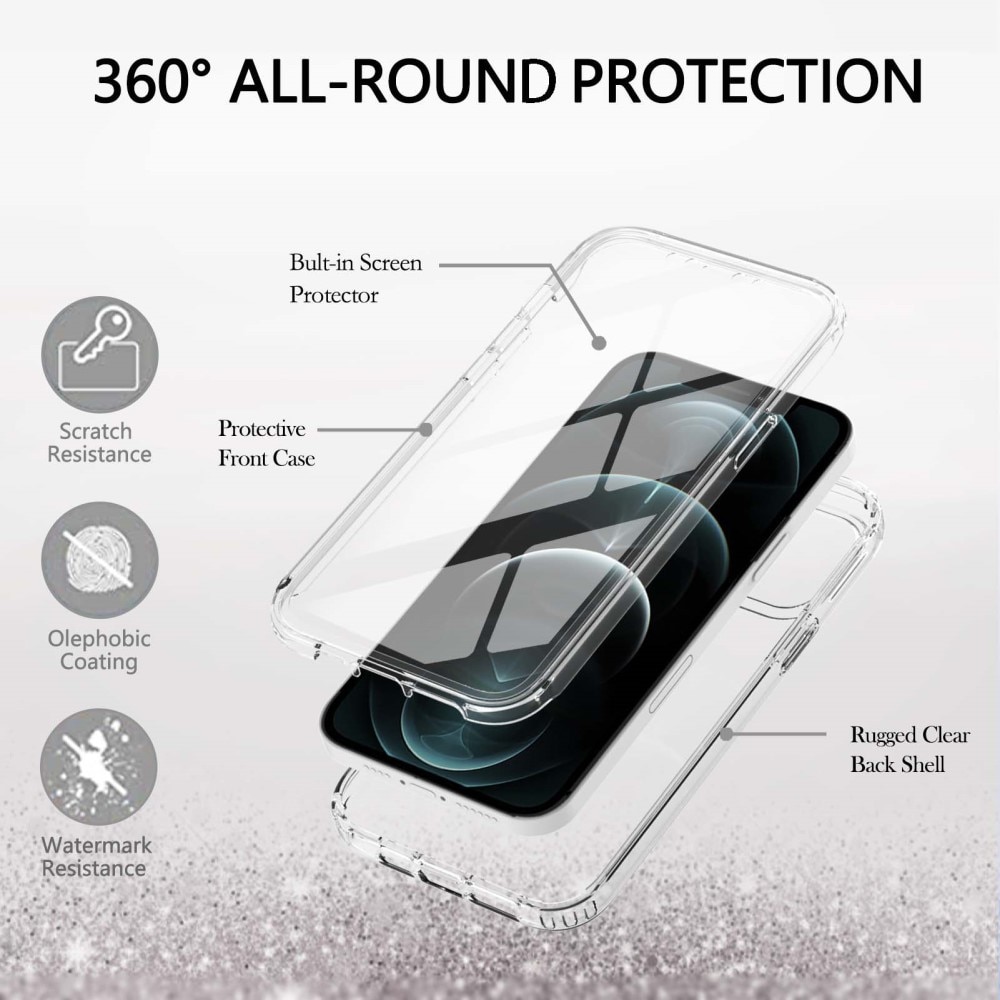 Full Protection Case iPhone 12/12 Pro gjennomsiktig