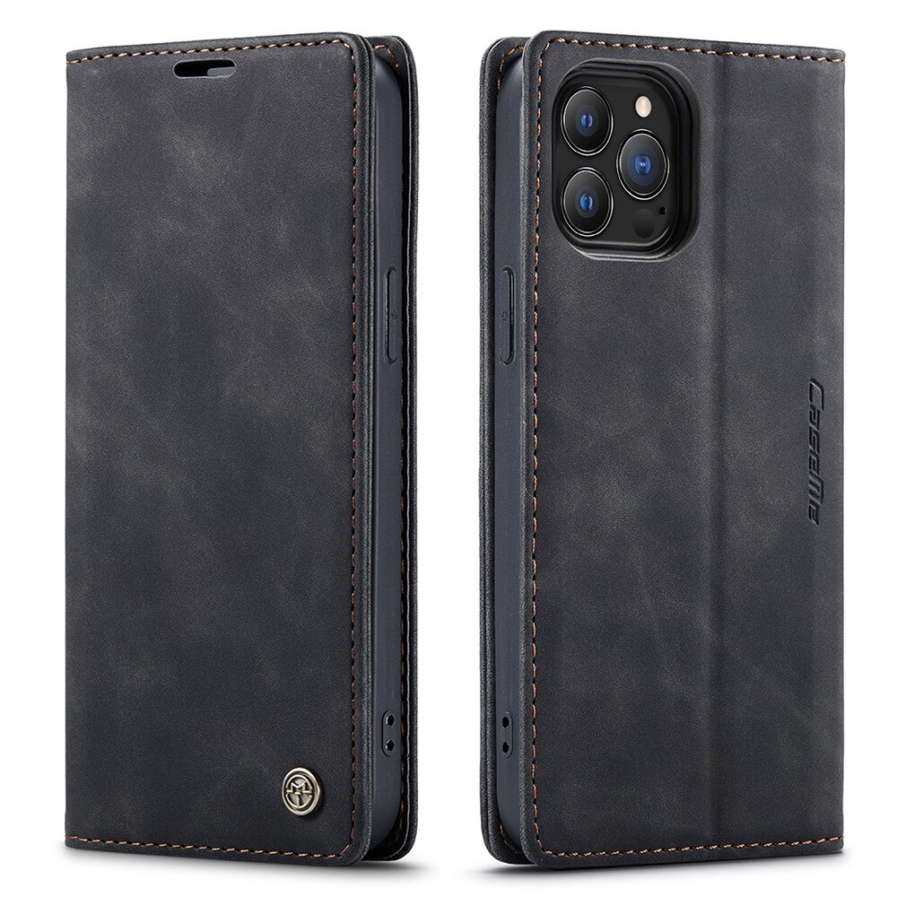 Slim Lommebokveske iPhone 13 Pro Svart