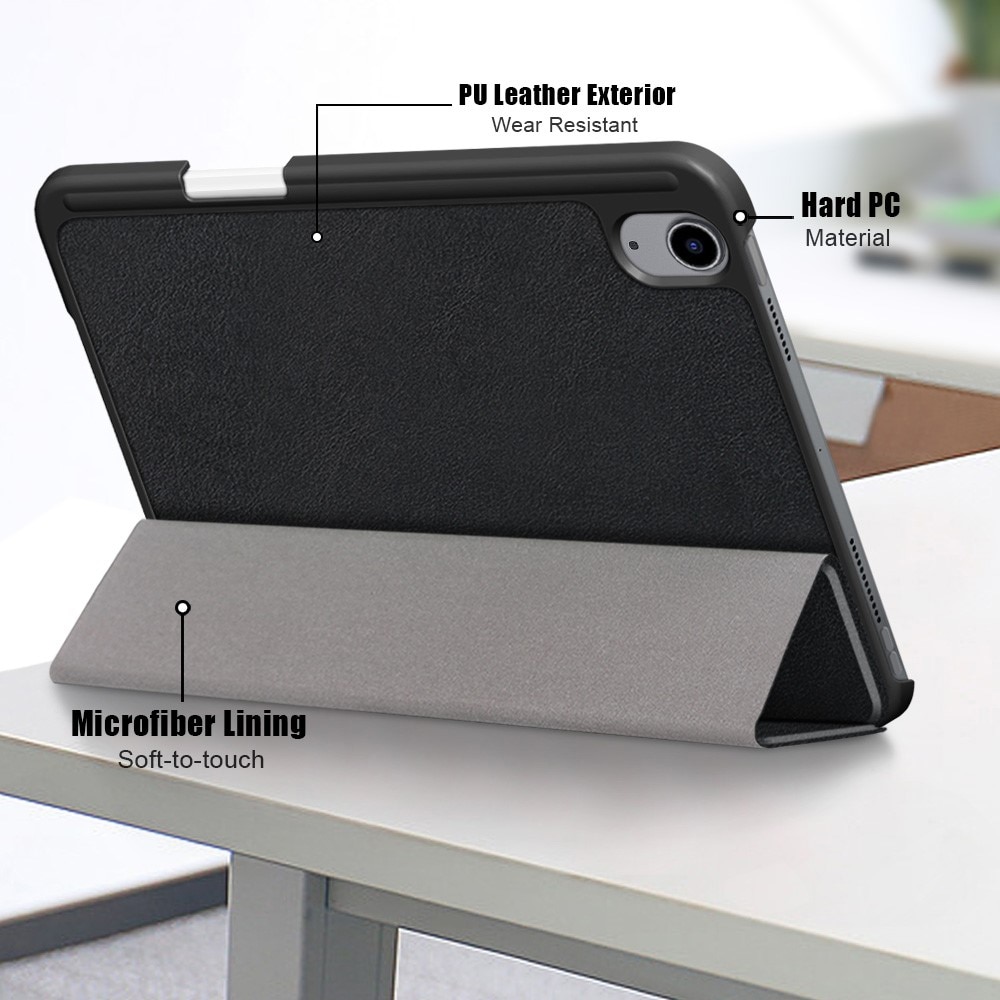 Etui Tri-fold Pencil-holder iPad Mini 6th Gen (2021) svart