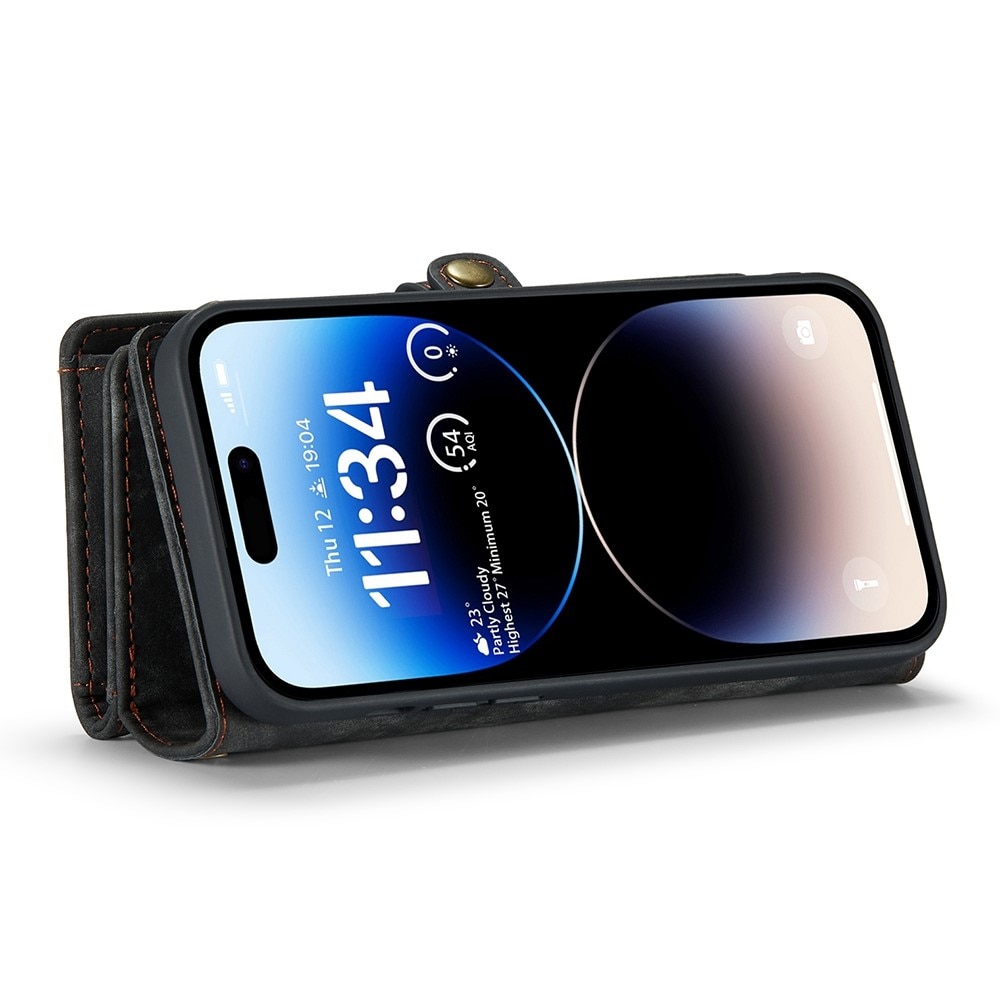Multi-slot Lommeboksetui iPhone 13 Pro Max Grå